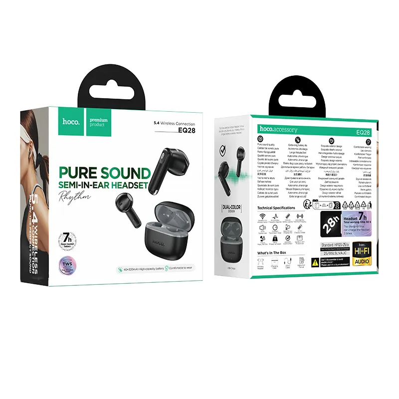 Wireless earphones Hoco TWS ANC ENC EQ28 midnight black - Image 5