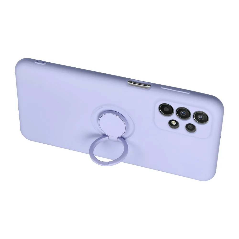 Case for Samsung S25 EDGE Silicone Ring purple - Image 3