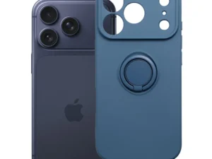 Case for iPhone 18 Pro / 17 Pro Silicone Ring dark blue
