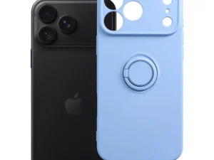 Case for iPhone 18 Pro Max / 17 Pro Max Silicone Ring light blue