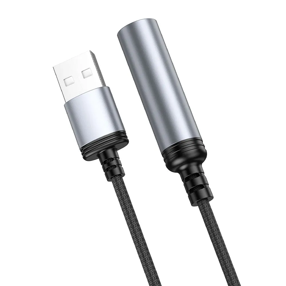 Adapter USB A to cigarette lighter Hoco 0,3 m UA30 black - Image 6