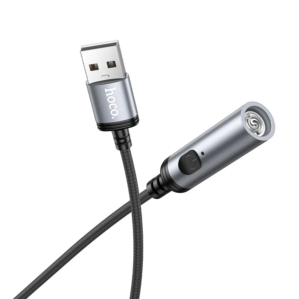 Adapter USB A to cigarette lighter Hoco 0,3 m UA30 black - Image 3