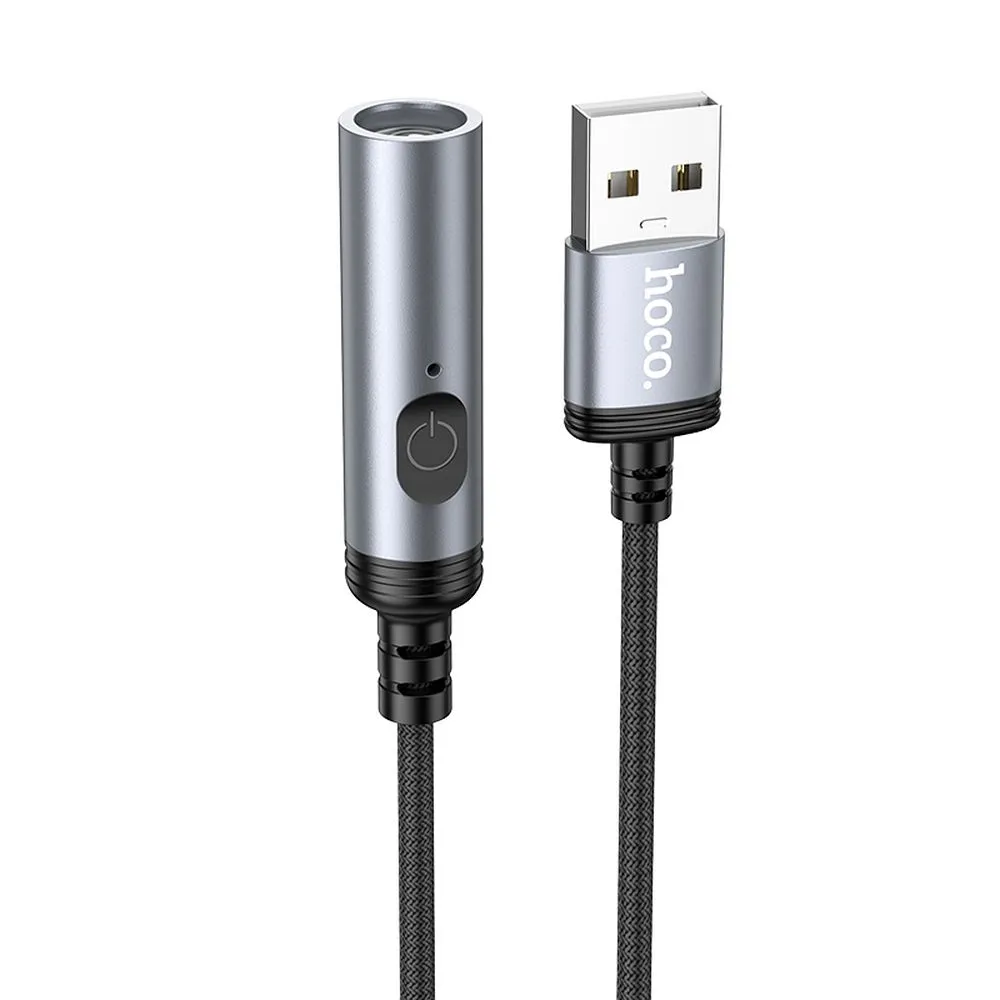 Adapter USB A to cigarette lighter Hoco 0,3 m UA30 black - Image 4
