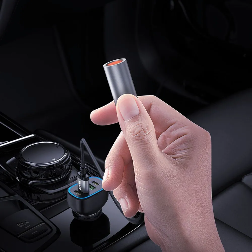 Adapter USB A to cigarette lighter Hoco 0,3 m UA30 black - Image 7