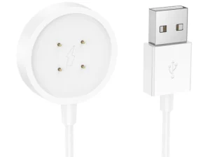 Charging cable for smartwatch Hoco 0,6 m Y24 white