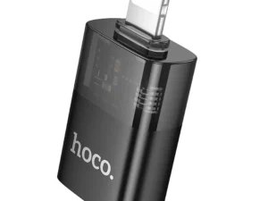 Adapter OTG Lightning to USB A Hoco UA36 black transparent