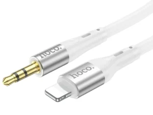 Cable AUX Jack 3,5 mm to Lightning Hoco 1 m UPA22 white