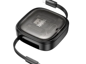 Cable All-in-one retractable charging set Hoco PD 3A 60W 0,95 m U140 black