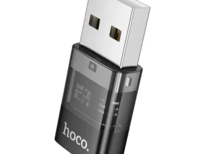 Hoco UA36C USB-A–USB-C adapter, átlátszó fekete
