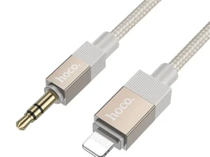 Cable AUX Jack 3,5 mm (male) to Lightning (male) Hoco 1 m UPA32A gold