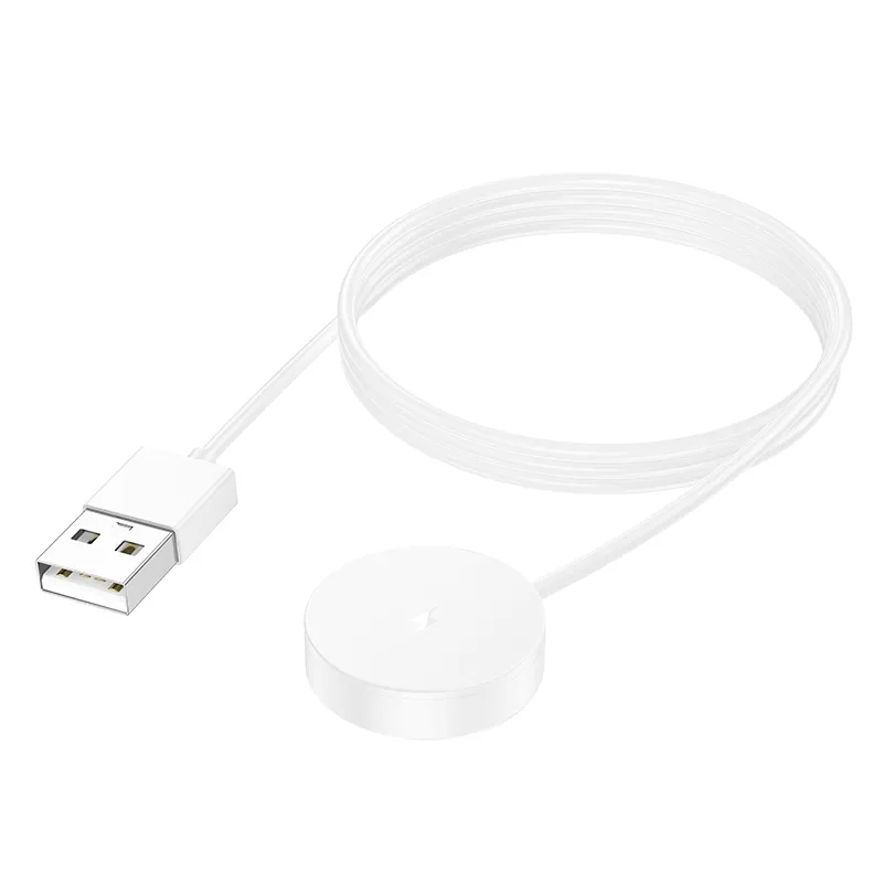 Charging cable for smartwatch Hoco 0,6 m Y29 white - Image 2