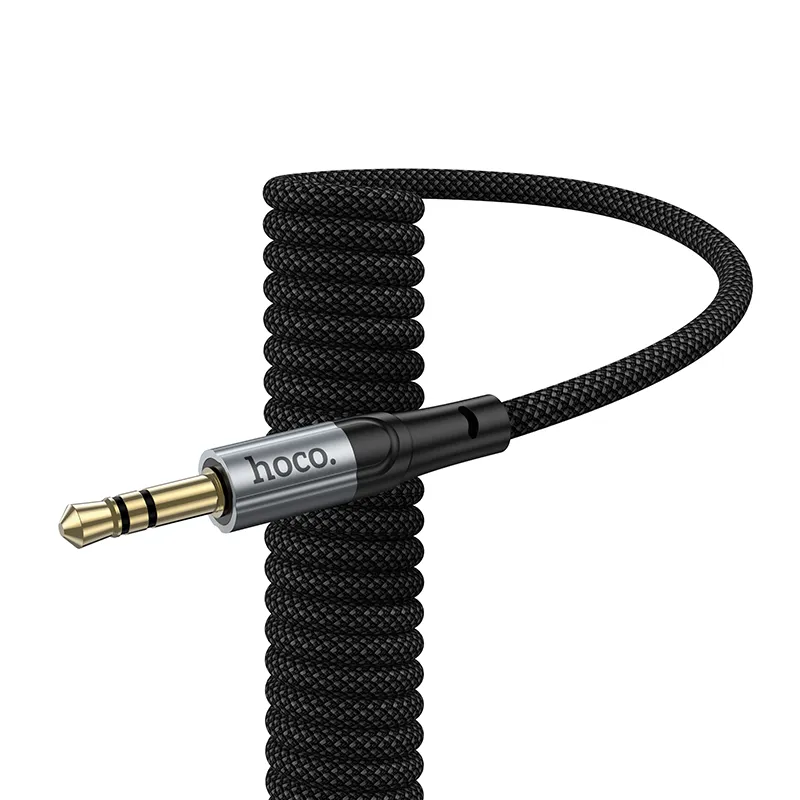 Cable AUX Jack 3,5 mm to USB C Hoco 1,5 m UPA33B black - Image 5