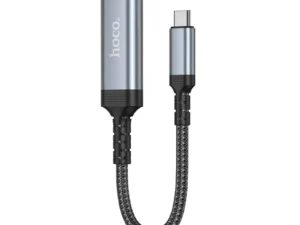 Cable USB C to HDTV conversion cable Hoco 4K 30Hz 0,2 m UA43A metal gray