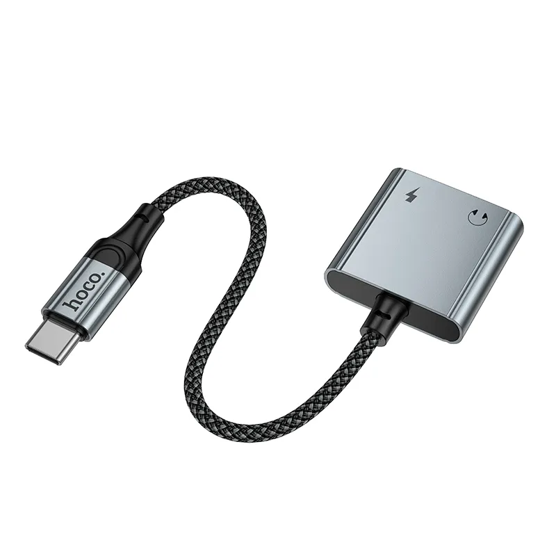 Adapter AUX USB C to 2x USB C max 10W Hoco UPA34A UPA34A gray - Image 6