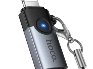 Adapter OTG Lightning to USB C Hoco 2A UA46A gray