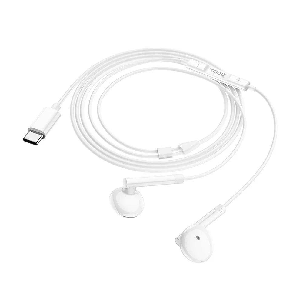 Hoco M95 vezetékes fülhallgató USB C fehér - Image 5