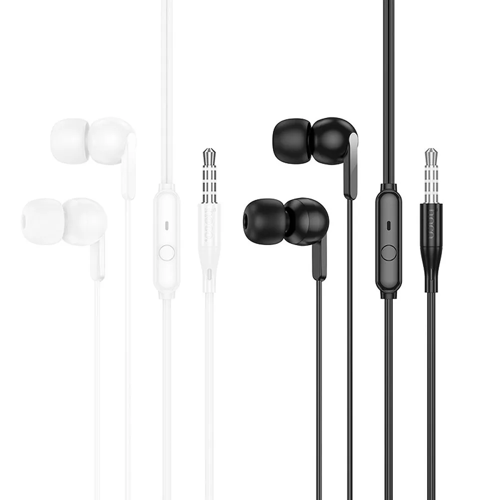 Wire earphones Jack 3,5 mm Hoco M124 black - 5. kép