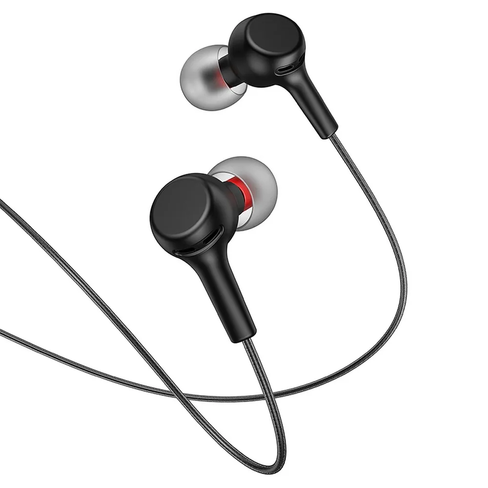 Wire earphones Jack 3,5 mm Hoco M78 black - Image 2