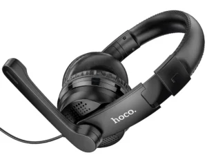 Wire headphones Jack 3,5 mm Hoco W103 black