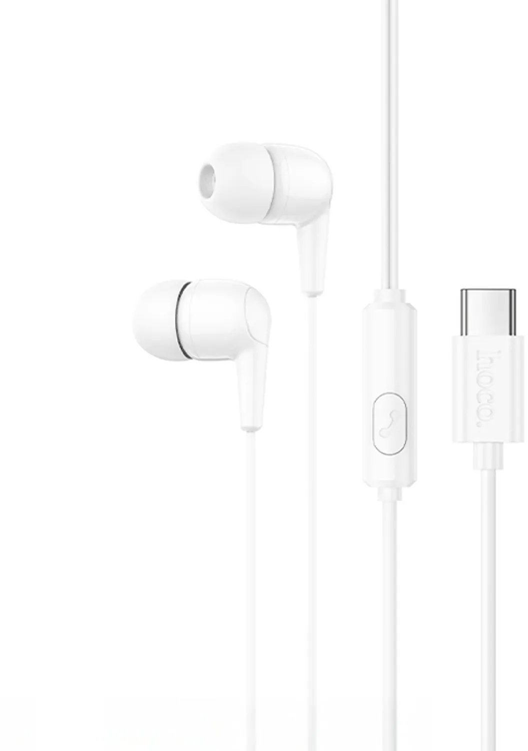 Wire earphones USB C Hoco M97 white