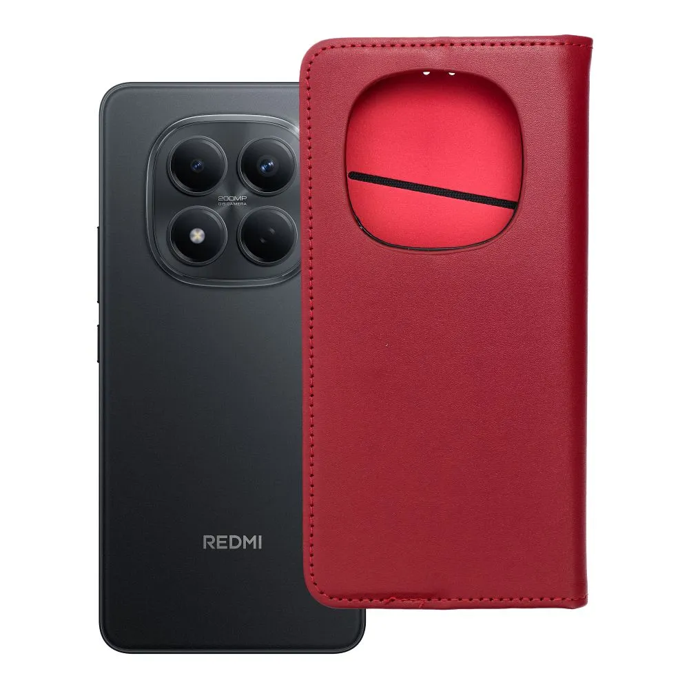 Flip case for Xiaomi Redmi NOTE 15 5G Smart Pro Book leather maroon