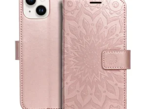 Flip case for iPhone 14 Mezzo Book mandala rose gold