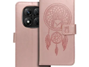 Flip case for Xiaomi Redmi NOTE 14 PRO 5G / 14 PRO PLUS 5G Mezzo Book dreamcatcher rose gold