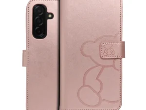 Flip case for Samsung A26 5G Mezzo Book teddy bear rose gold