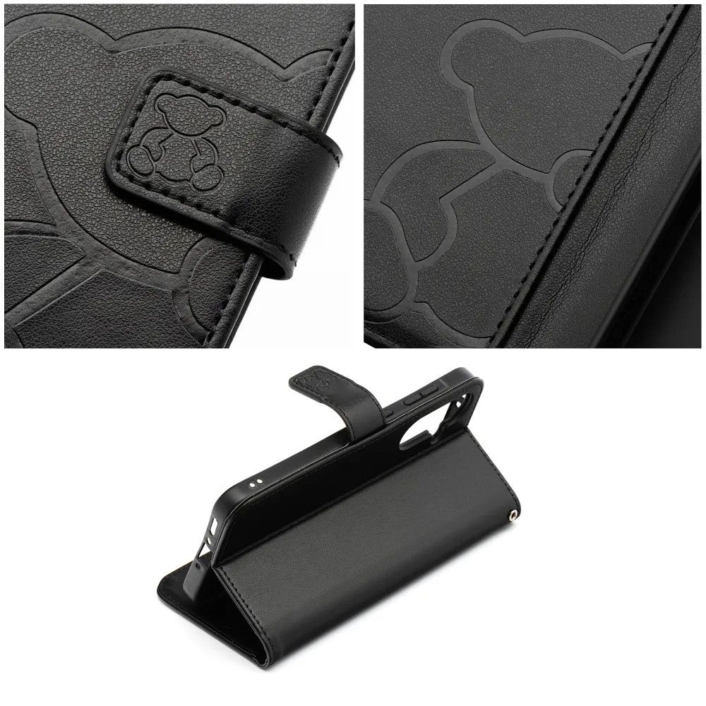 Flip case for Samsung A36 5G Mezzo Book teddy bear black - 4. kép