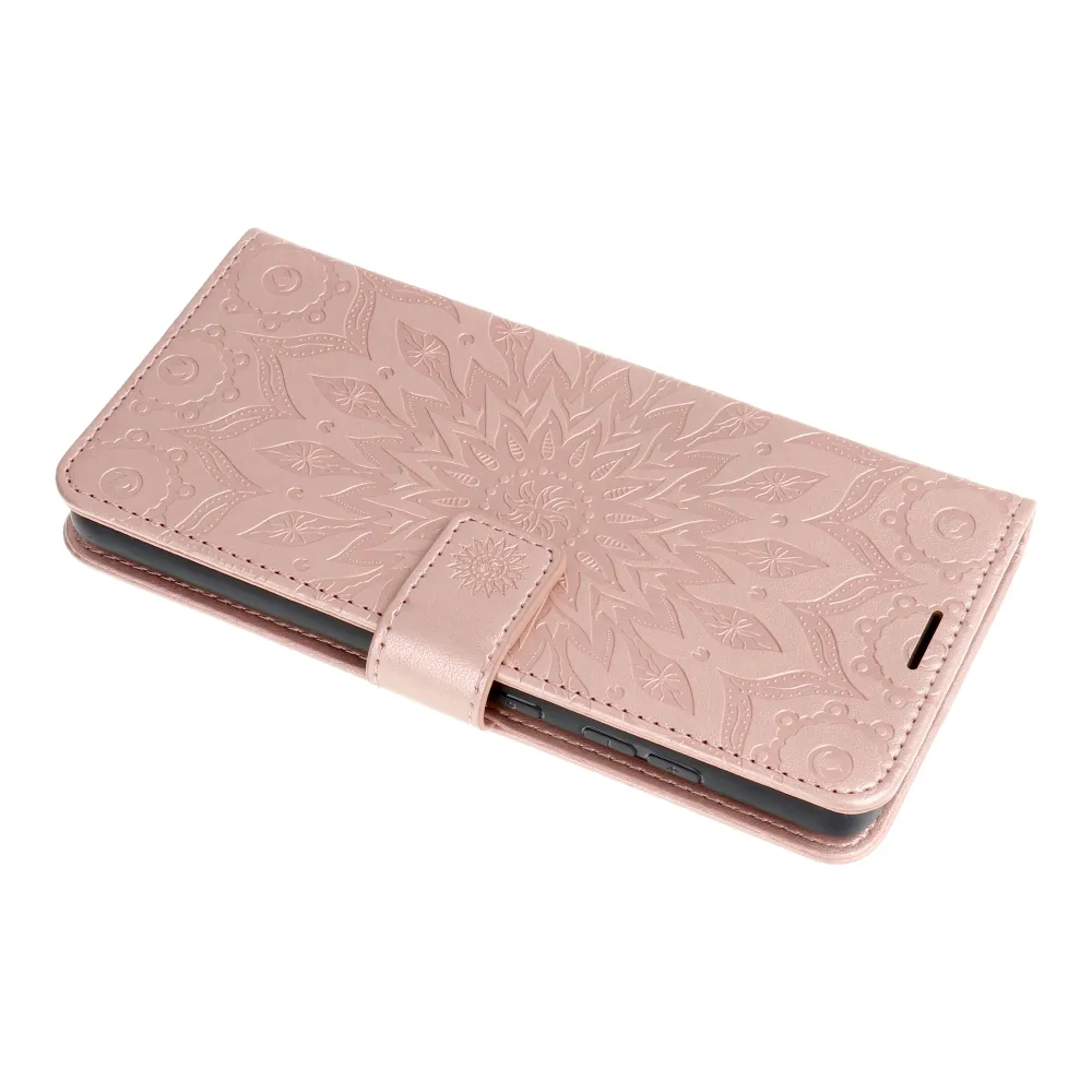Flip case for Xiaomi Redmi NOTE 14 4G (GLOBAL - 164,84mm x 78,15mm x 8,16mm) Mezzo Book mandala rose gold - 3. kép
