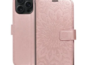 Flip case for iPhone 15 PRO MAX Mezzo Book mandala rose gold