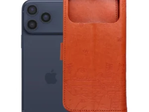Flip case for iPhone 17 PRO MAX / 18 PRO MAX Mezzo Book cats brown