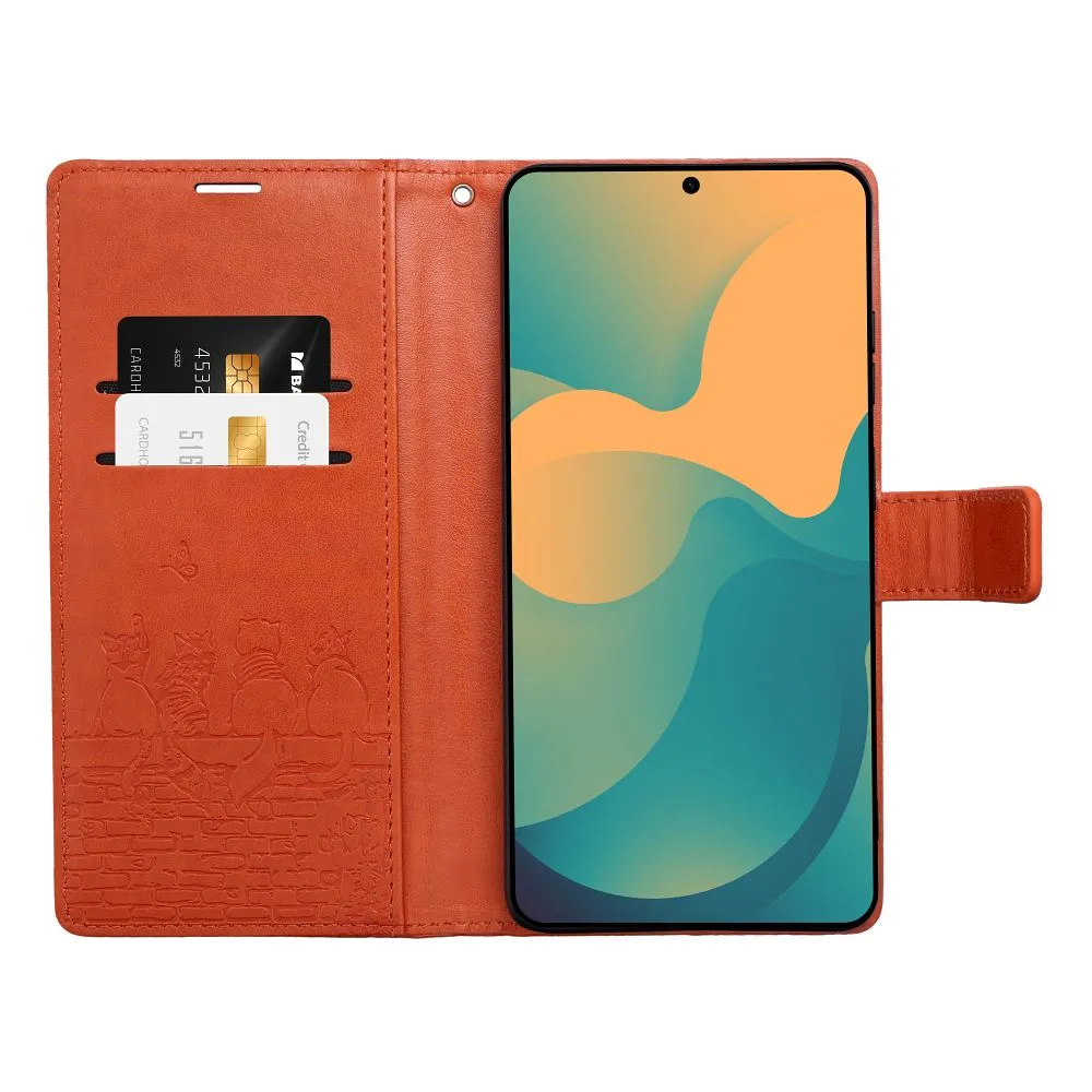 Flip case for Redmi NOTE 15 5G Mezzo Book cats brown - Image 2