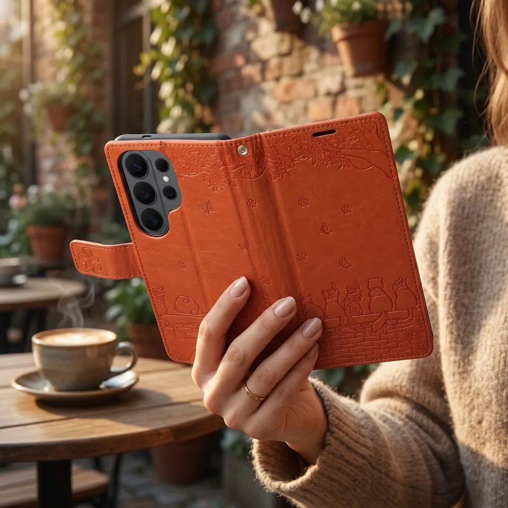 Flip case for Redmi NOTE 15 5G Mezzo Book cats brown - Image 3