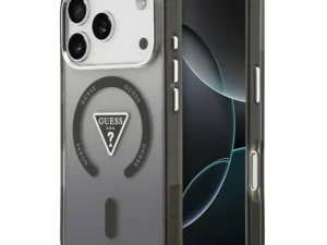 GUESS case for IPHONE 17 Pro Max compatible with MagSafe GUHMP17XHGTMLCGK (IML Gradient W/ Triangle Logo) black