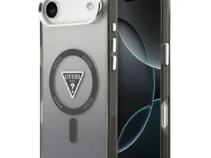 GUESS case for IPHONE 17 Air compatible with MagSafe GUHMP17MHGTMLCGK (IML Gradient W/ Triangle Logo) black