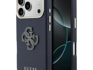 GUESS case for IPHONE 17 Pro Max GUHCP17X5PS4RGGB (PU FW Resin Logo) blue