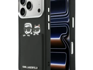 KARL LAGERFELD case for IPHONE 17 Pro KLHCP17L6PCSPKCK (PU W/ K&C Print & Pocket) black