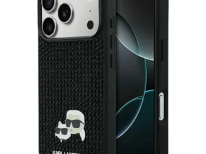 KARL LAGERFELD case for IPHONE 17 Pro KLHCP17L6PRKCLK (Rhinestone W/ K&C PIN) black