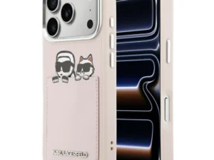 KARL LAGERFELD case for IPHONE 17 Pro KLHCP17L6PCSPKCP (PU W/ K&C Print & Pocket) pink