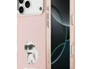 KARL LAGERFELD case for IPHONE 17 Pro compatible with MagSafe KLHMP17LHGKCGKBK (IML Glitter k&C Sketch Logo) black