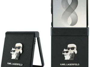 KARL LAGERFELD case for SAMSUNG GALAXY Z FLIP 8 (Karl&Choupette Saffiano Pins) black