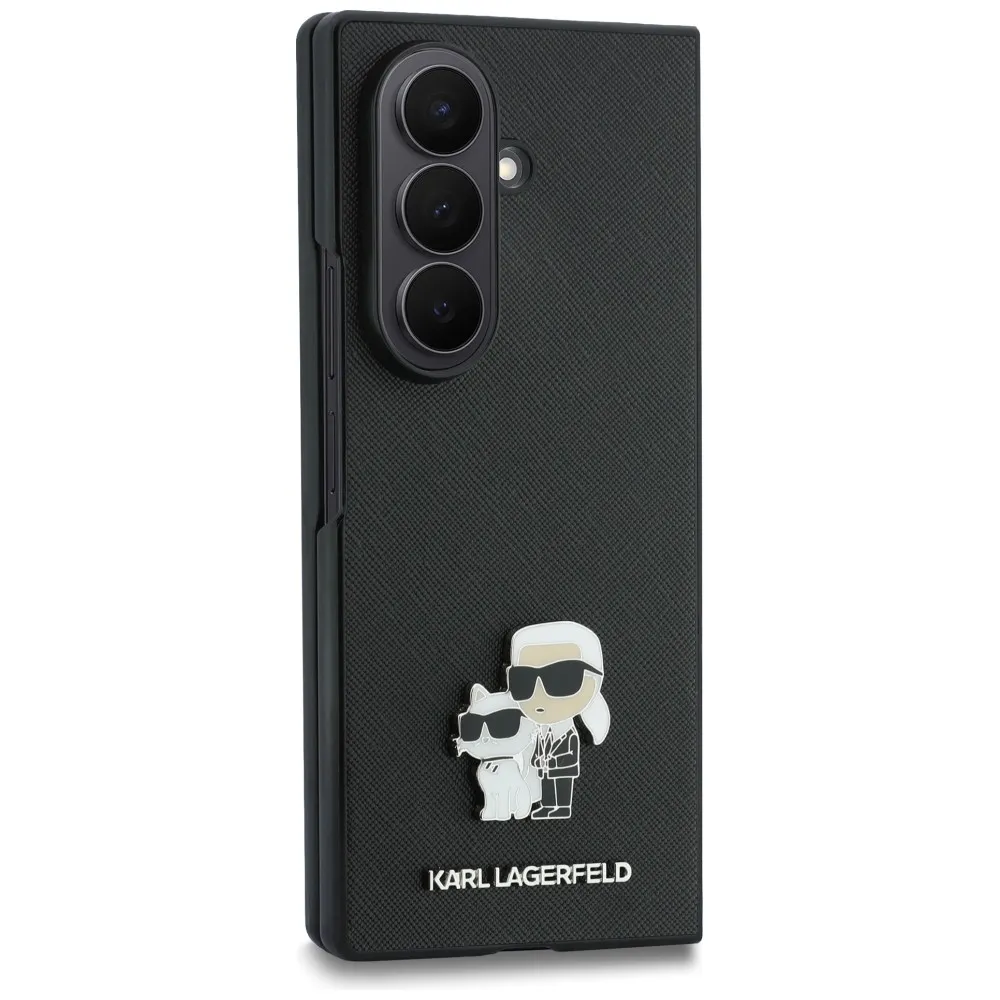 KARL LAGERFELD case for SAMSUNG GALAXY Z FOLD 8 ULTRA (Karl&Choupette Saffiano Pins) black - Image 3