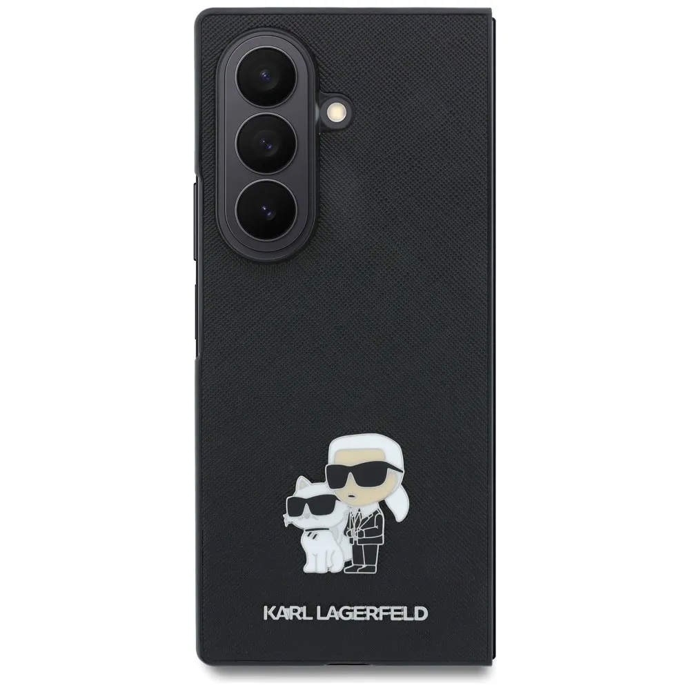 KARL LAGERFELD case for SAMSUNG GALAXY Z FOLD 8 ULTRA (Karl&Choupette Saffiano Pins) black - Image 2