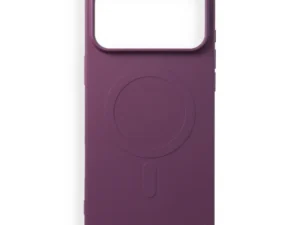 Case for iPhone 18 Pro Max / 17 Pro Max Silicone Mag Cover compatible with MagSafe (big hole) dark cherry
