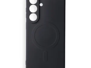 Case for Samsung S26 FE Silicone Mag Cover compatible with MagSafe (camera protection) black