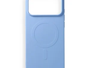 Case for iPhone 18 Pro Max / 17 Pro Max Silicone Mag Cover compatible with MagSafe (big hole) light blue