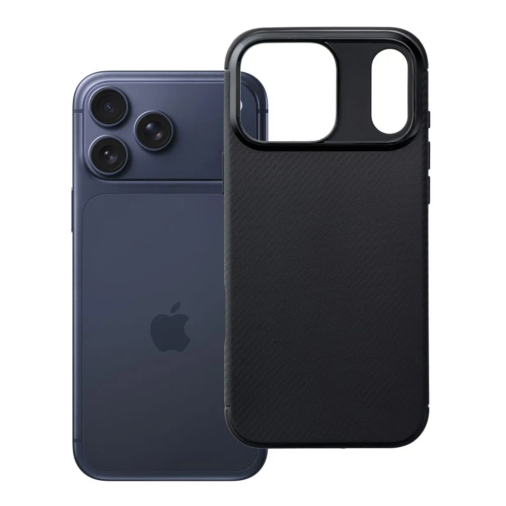 iPhone 18 Pro Max / 17 Pro Max tok, karbon prémium, fekete