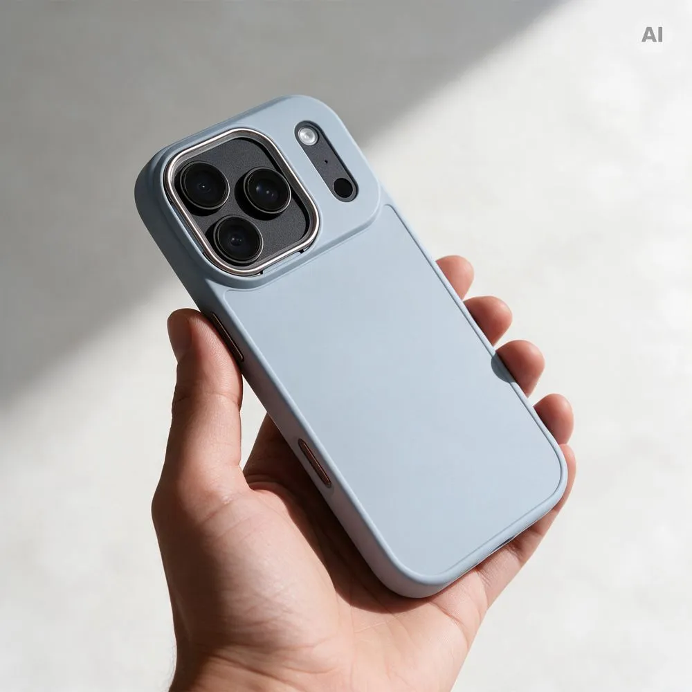 Case for iPhone 18 Pro / 17 Pro Frame light blue - Image 3