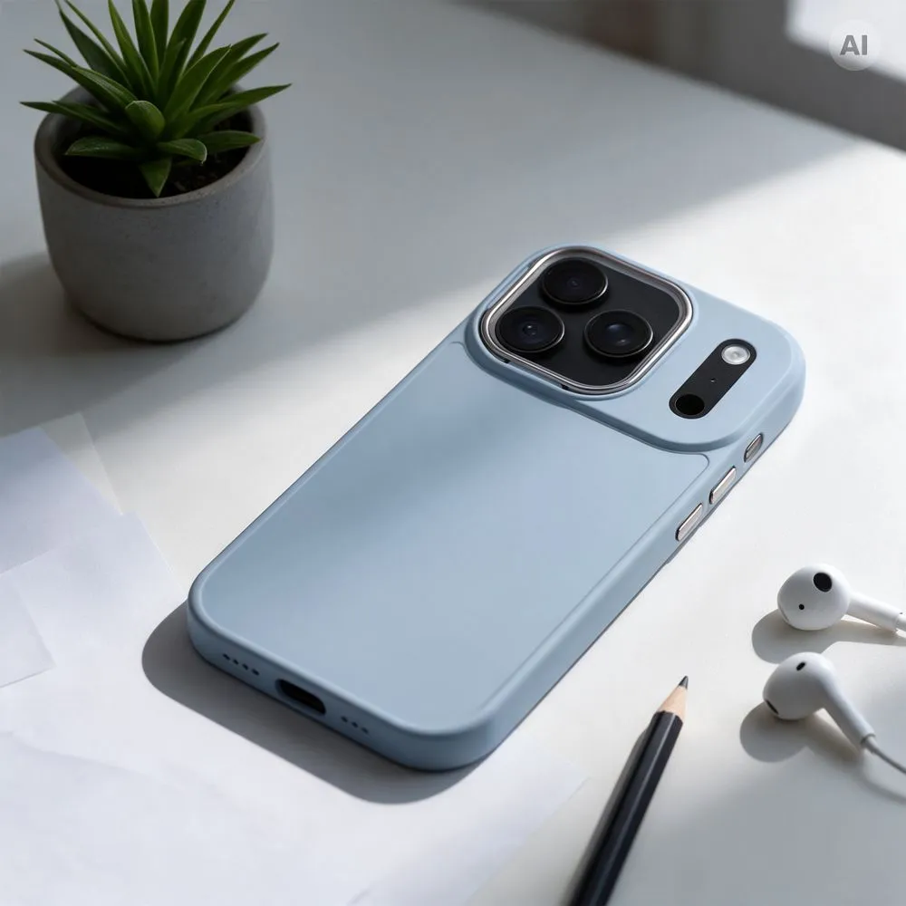 Case for iPhone 18 Pro / 17 Pro Frame light blue - Image 4